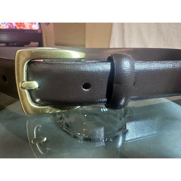 Talbots Kids Genuine Leather Belt Brown 30/75 - Picture 1 of 5